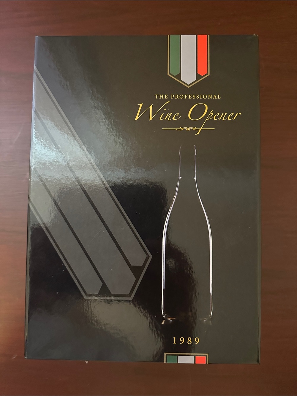 The Professional Wine Opener — Black Box with Tricolor Accent